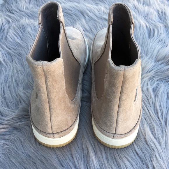 Vince Light Brown Newlyn Chelsea Suede Sneakers - Picture 4 of 6